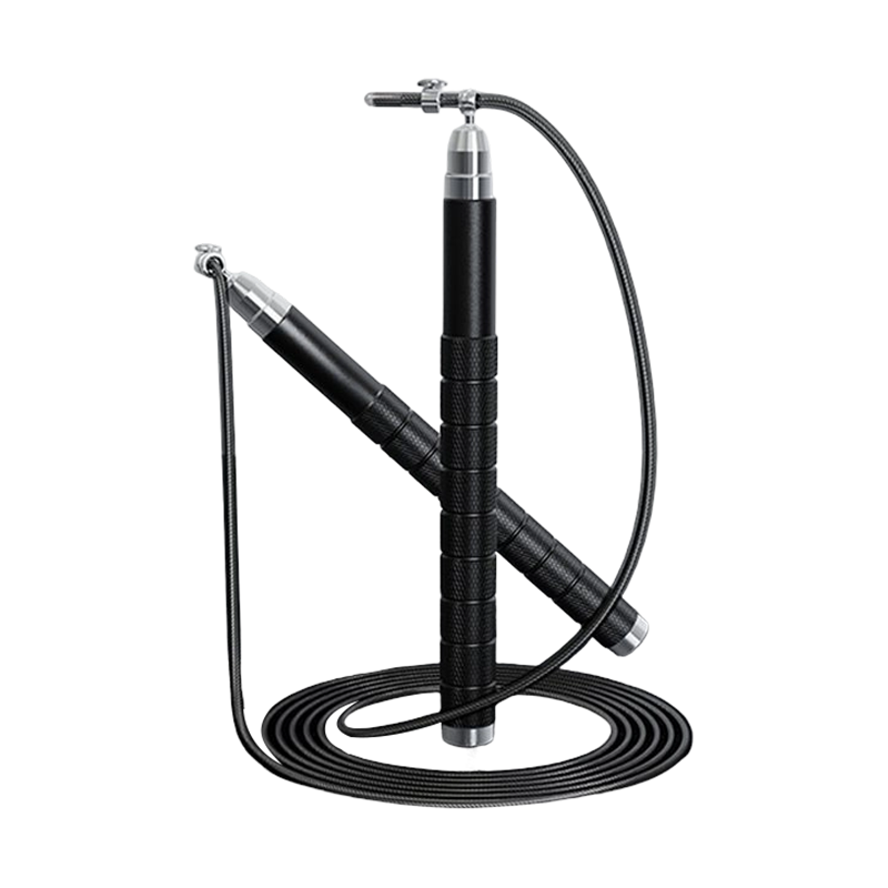 TS-12 Black and White Aluminium Palpate Racing Jump Rope